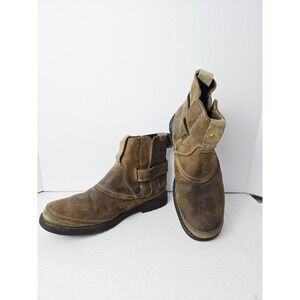 Timberland Mens leather pull on boots brown sz 9M